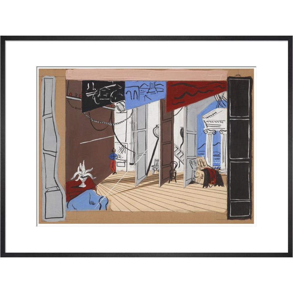 Stage design for Diaghilev's ballet Romeo and Juliet (scene two) - Art print