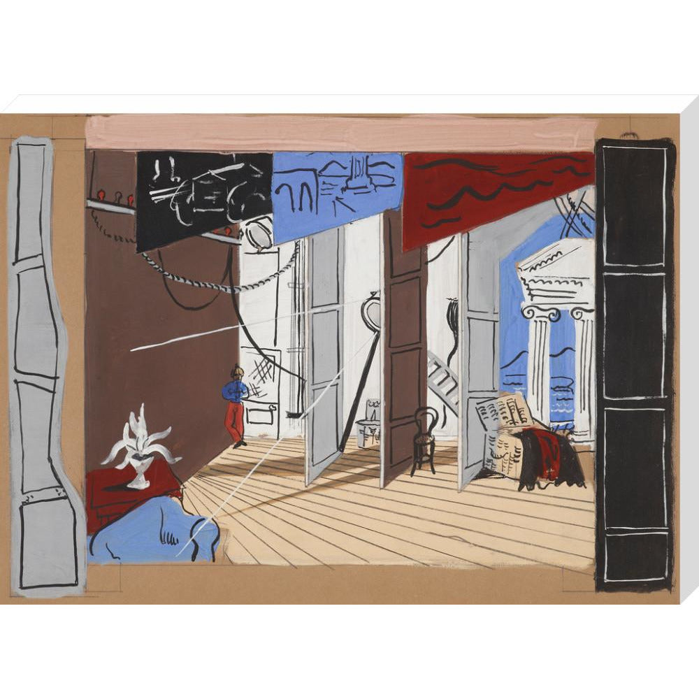 Stage design for Diaghilev's ballet Romeo and Juliet (scene two) - Art print