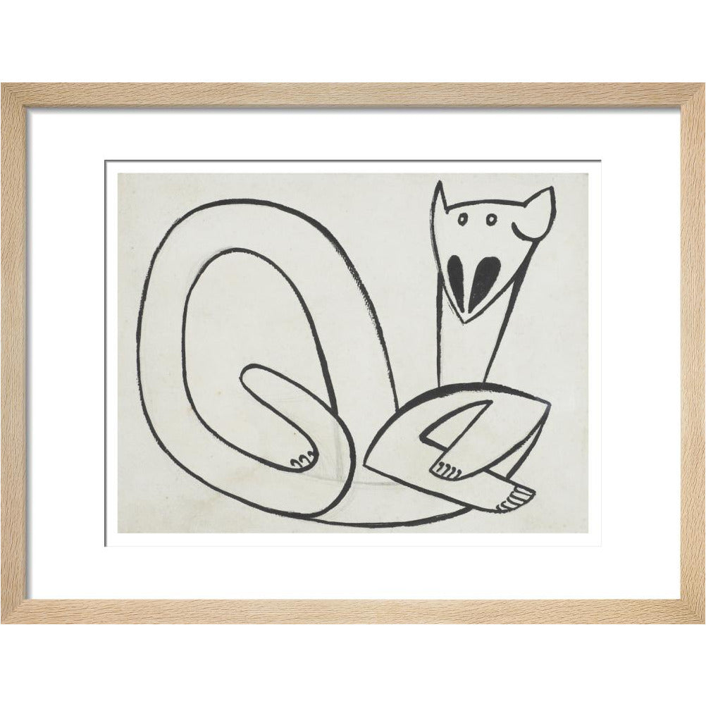 Henri Gaudier-Brzeska: Cat - Art print