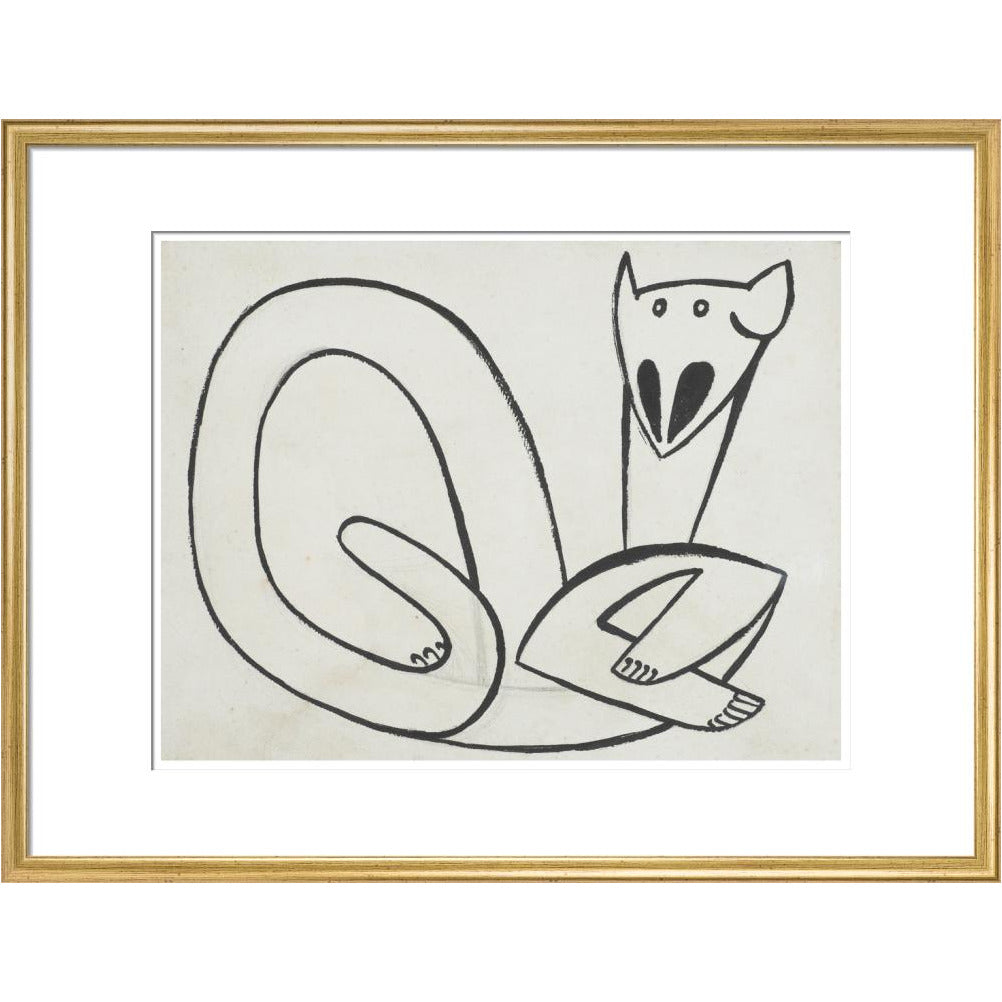 Henri Gaudier-Brzeska: Cat - Art print