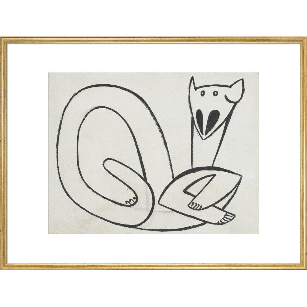 Henri Gaudier-Brzeska: Cat - Art print