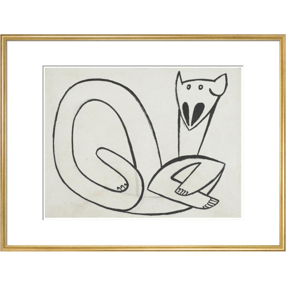 Henri Gaudier-Brzeska: Cat - Art print