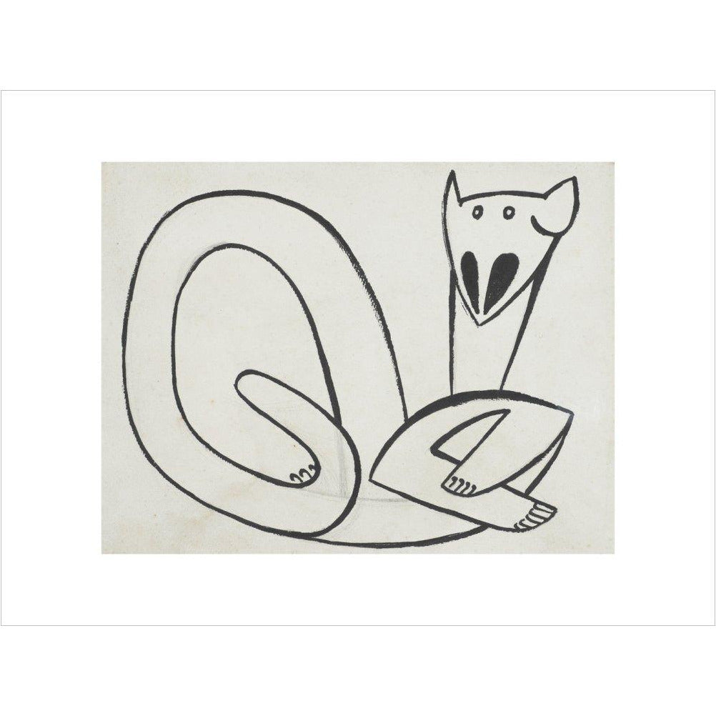 Henri Gaudier-Brzeska: Cat - Art print