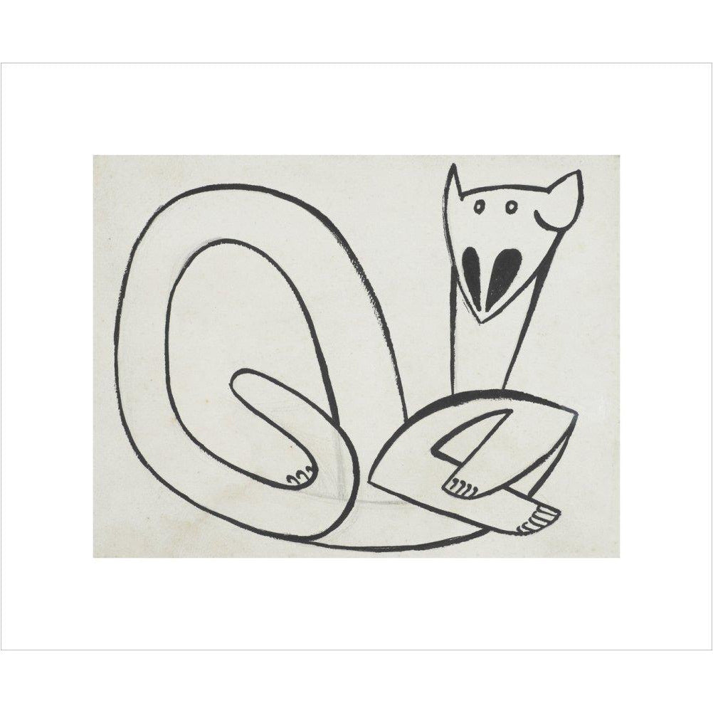 Henri Gaudier-Brzeska: Cat - Art print