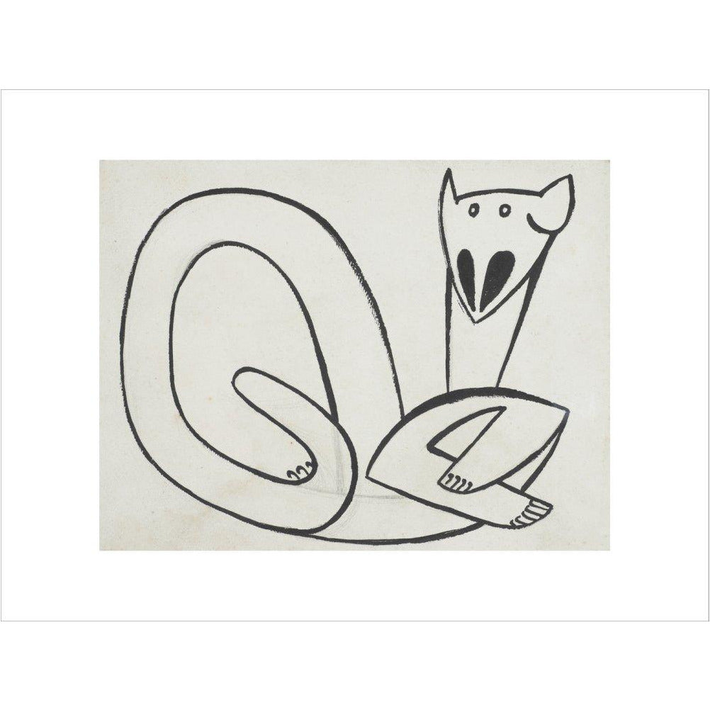 Henri Gaudier-Brzeska: Cat - Art print