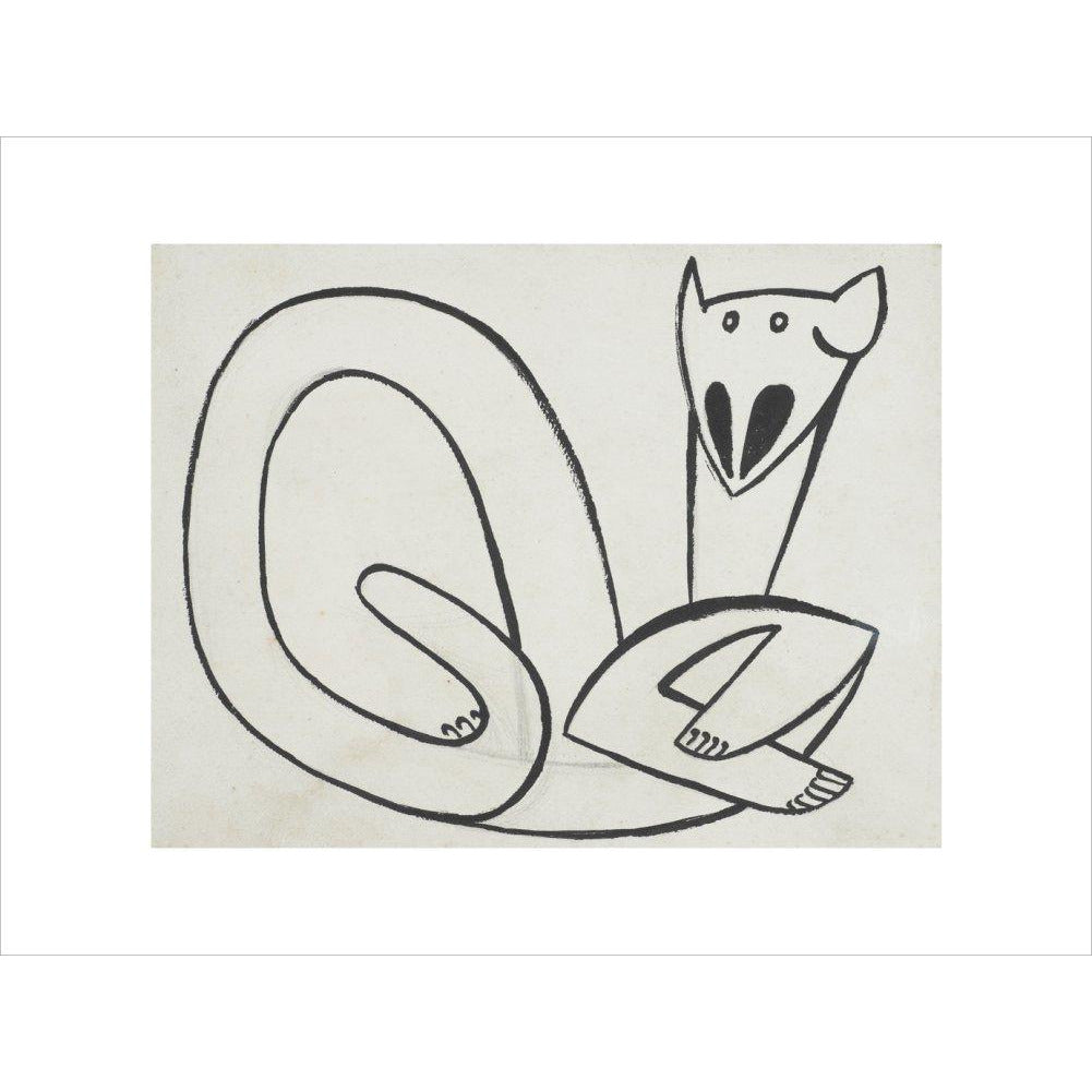 Henri Gaudier-Brzeska: Cat - Art print