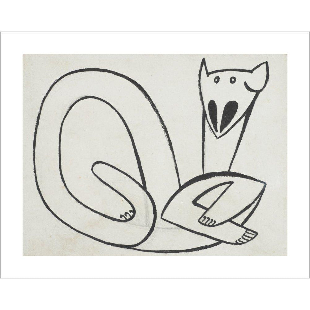 Henri Gaudier-Brzeska: Cat - Art print