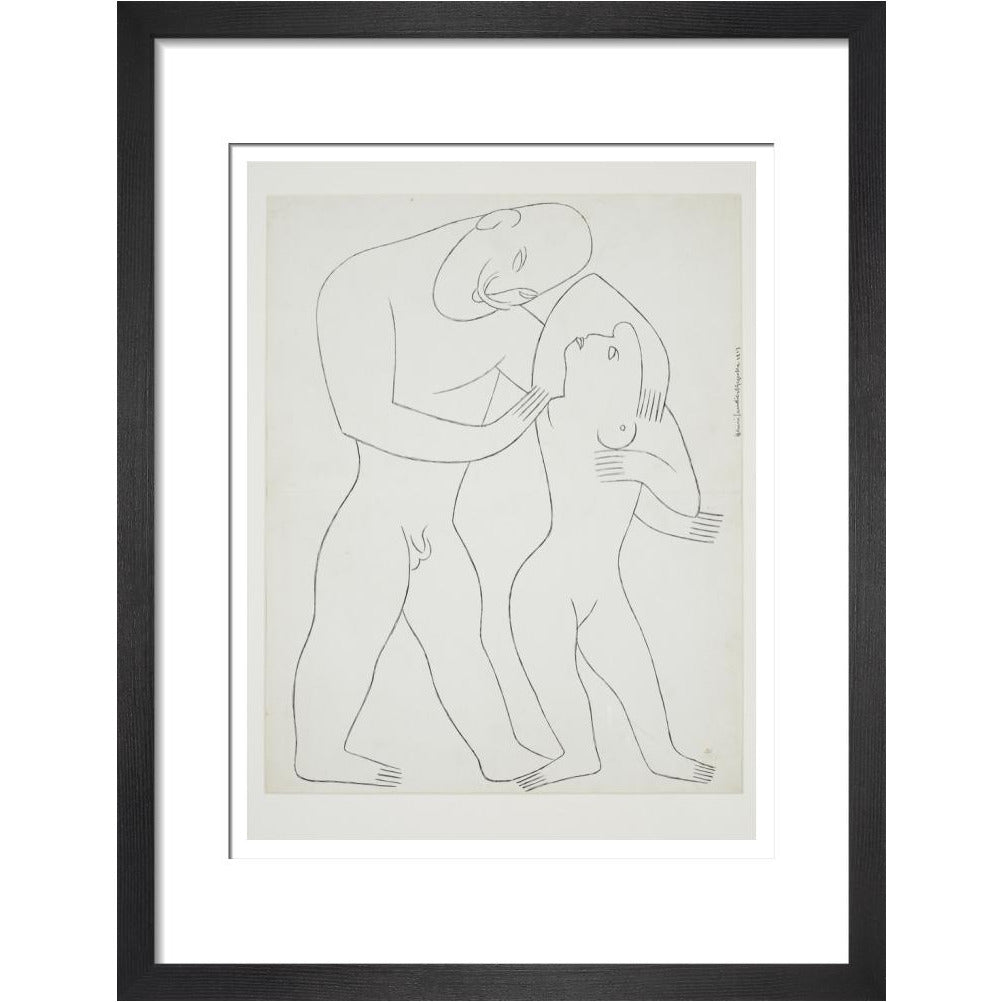 Nude man and woman - Art print