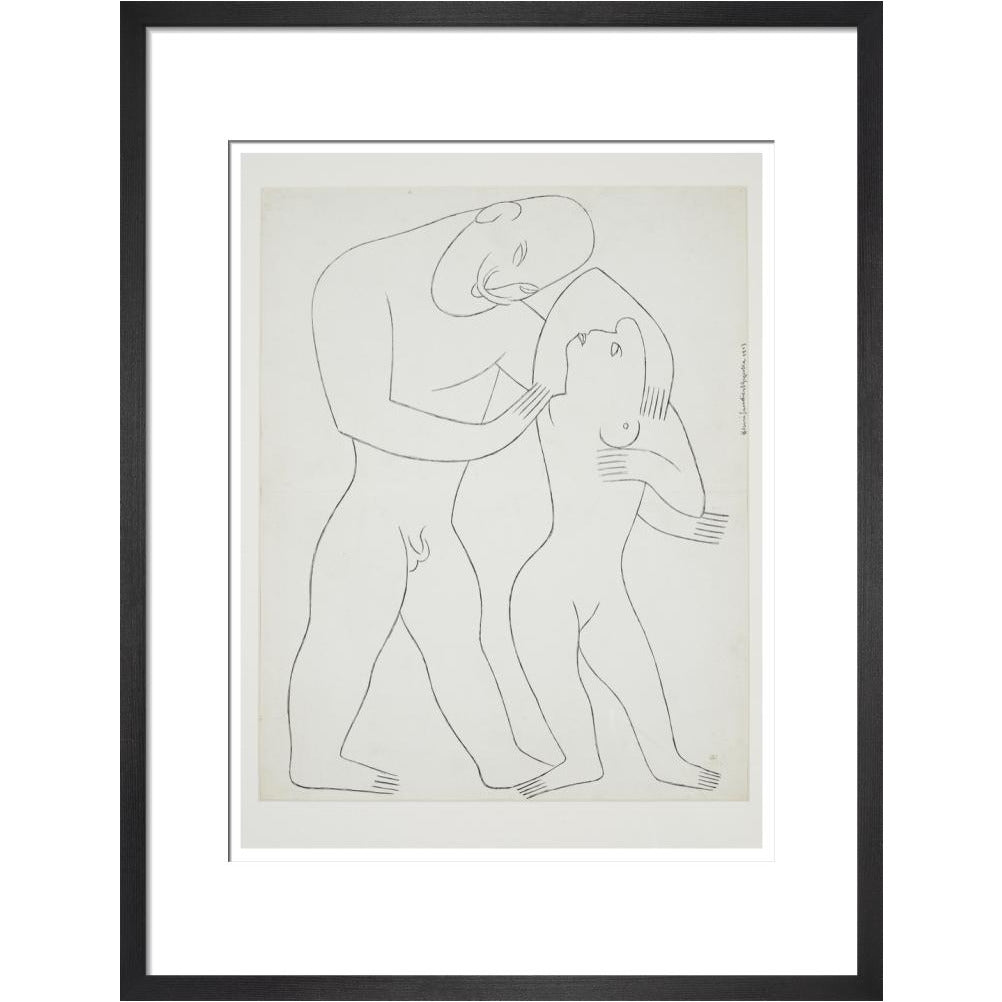 Nude man and woman - Art print