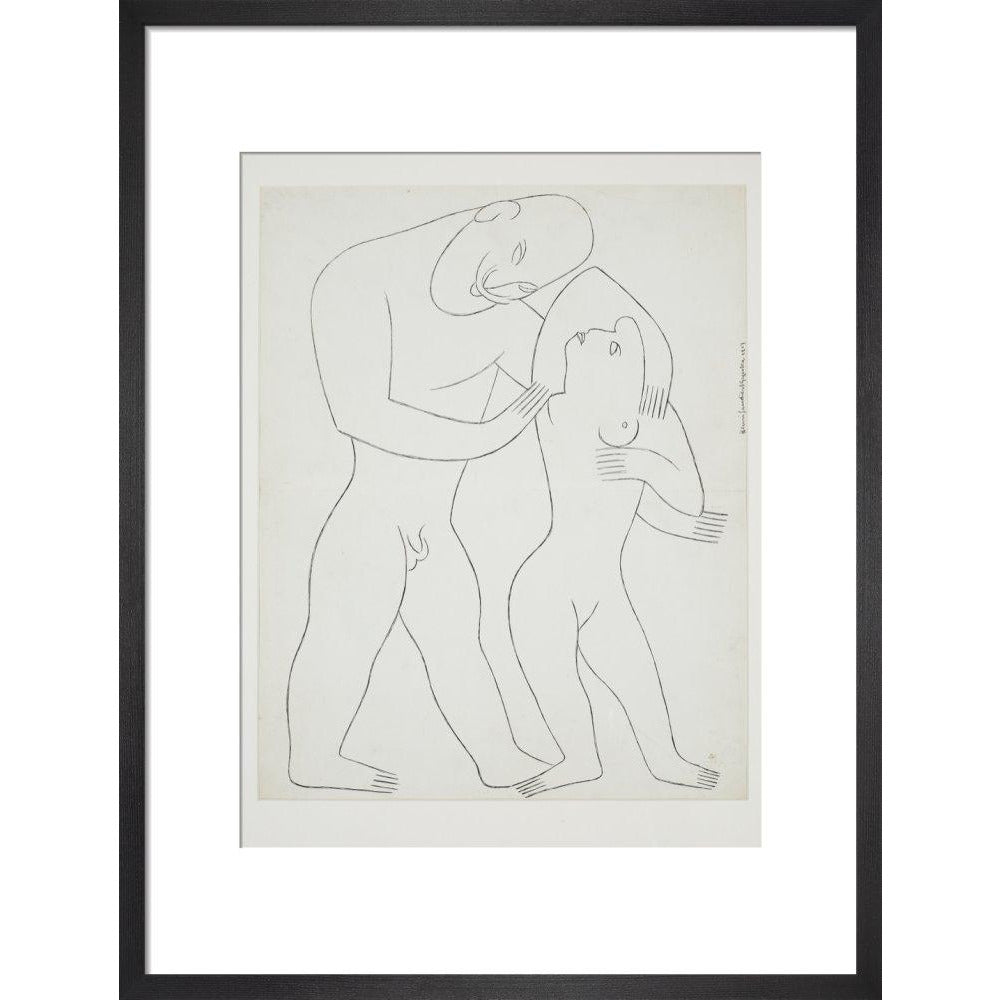 Nude man and woman - Art print