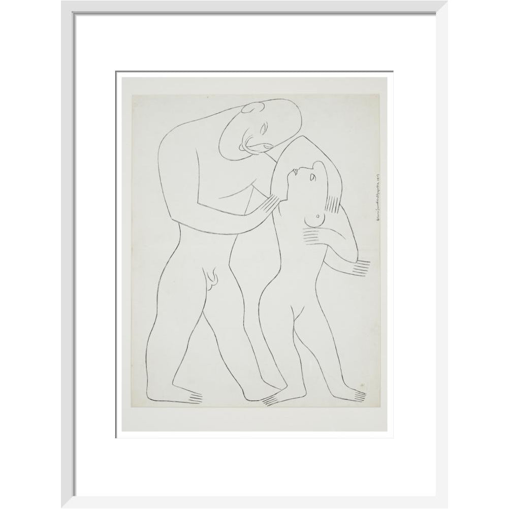 Nude man and woman - Art print