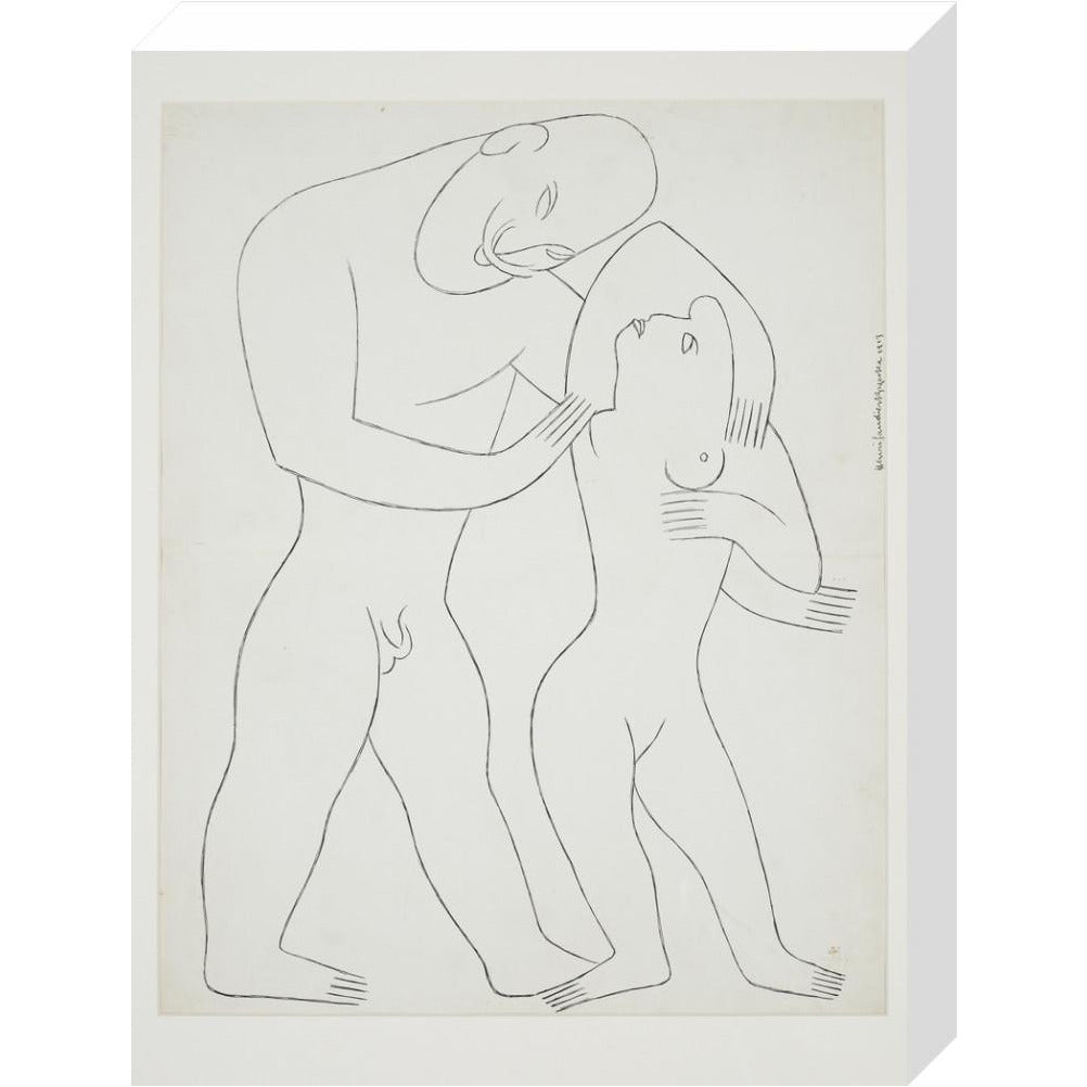 Nude man and woman - Art print
