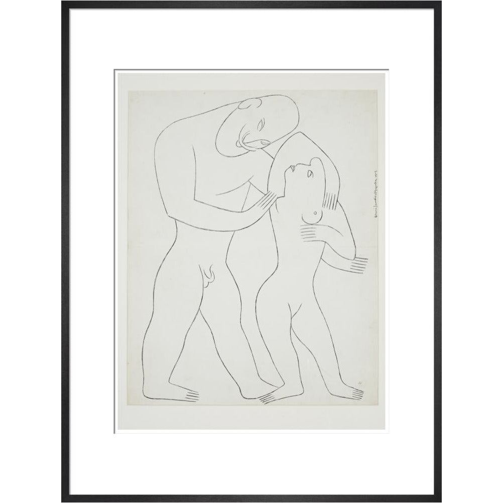Nude man and woman - Art print