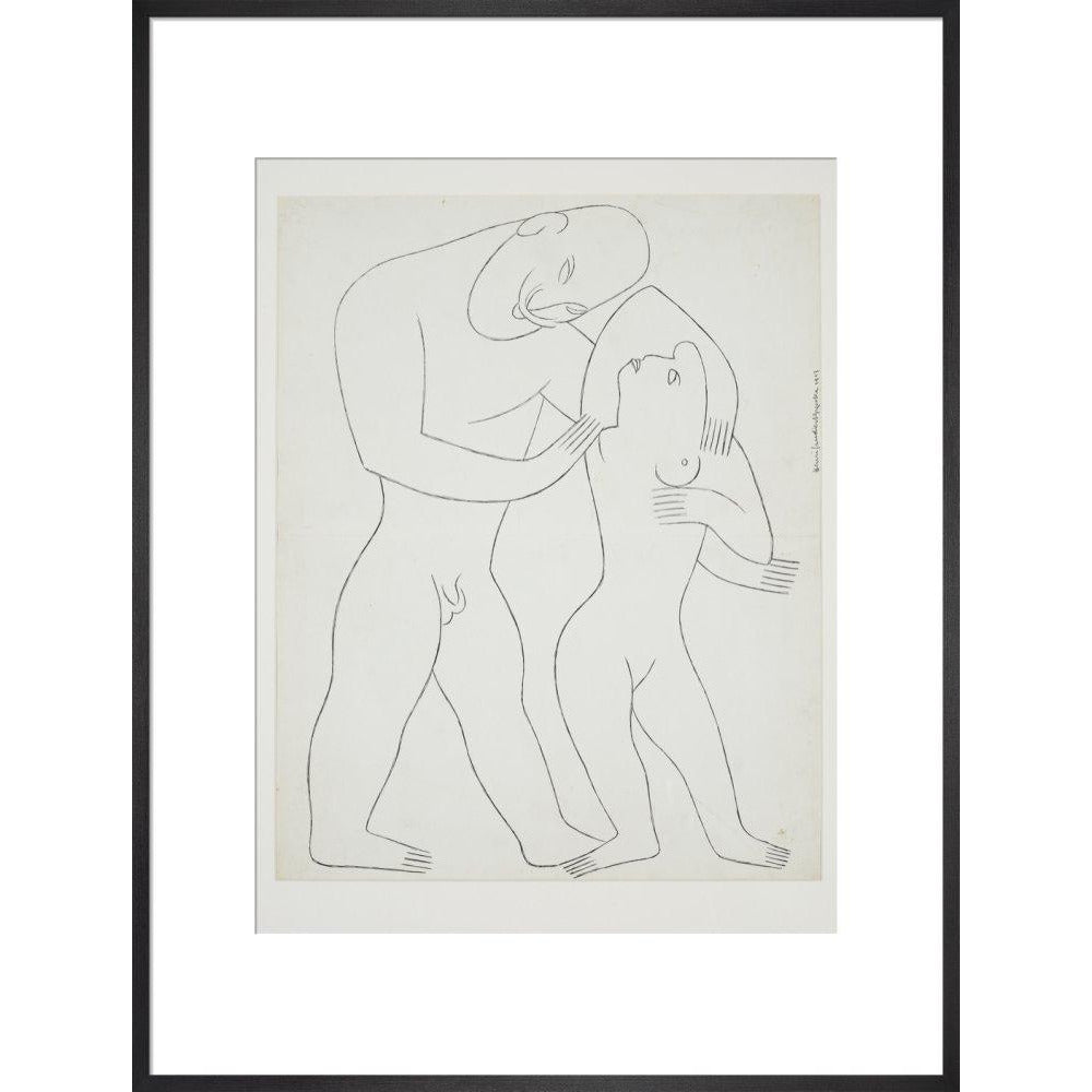 Nude man and woman - Art print