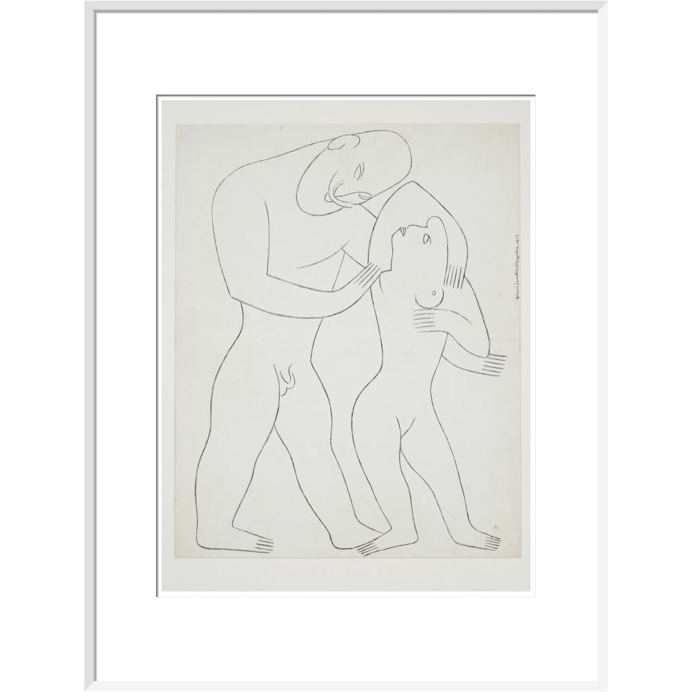 Nude man and woman - Art print