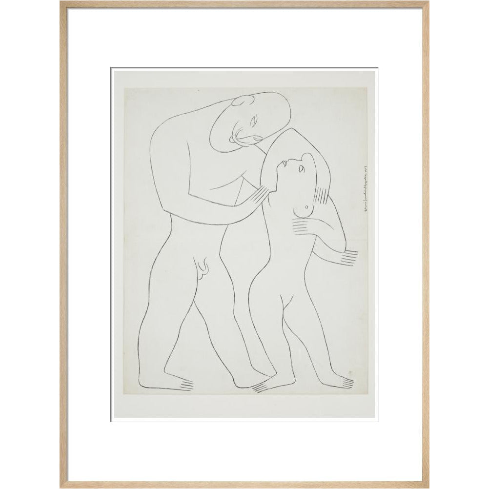Nude man and woman - Art print