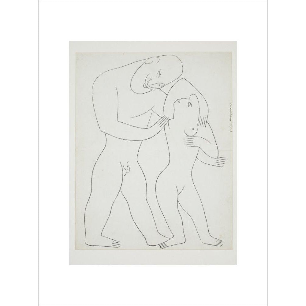 Nude man and woman - Art print