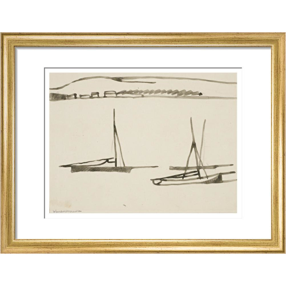 Two boats - Art print