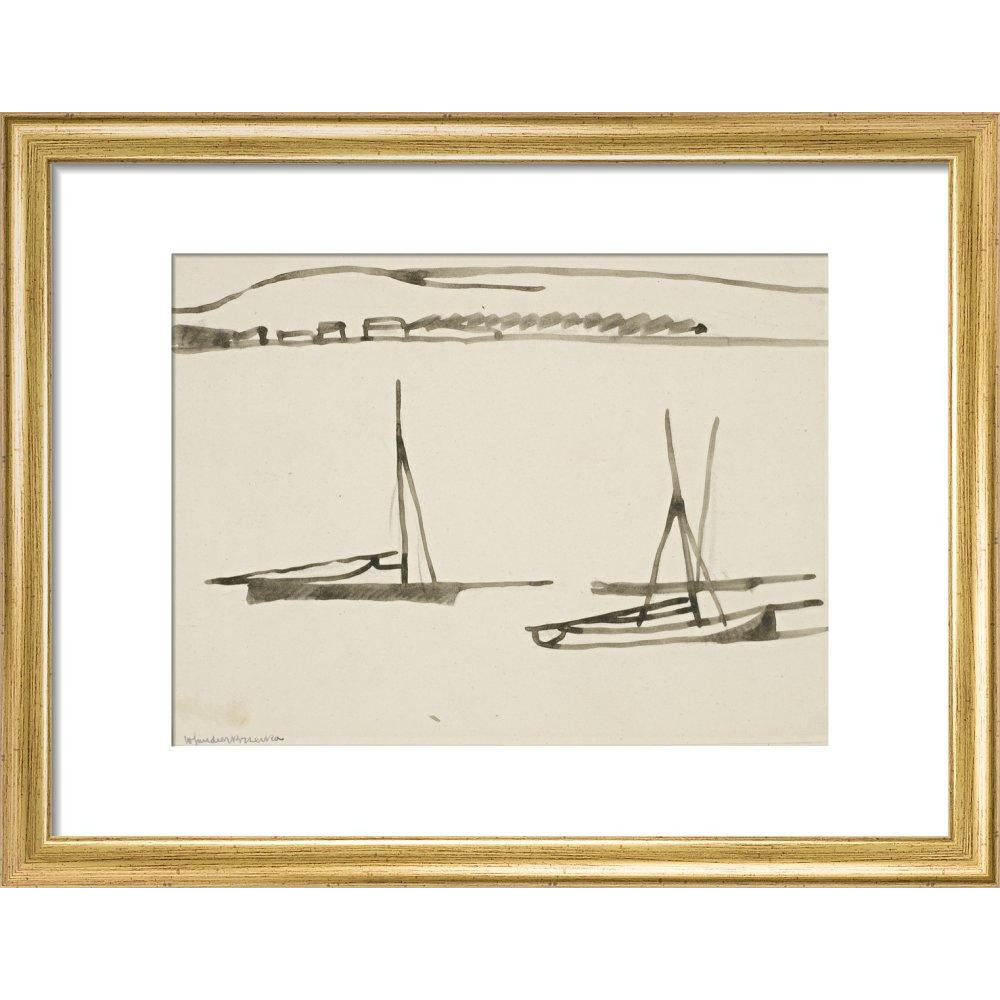 Two boats - Art print