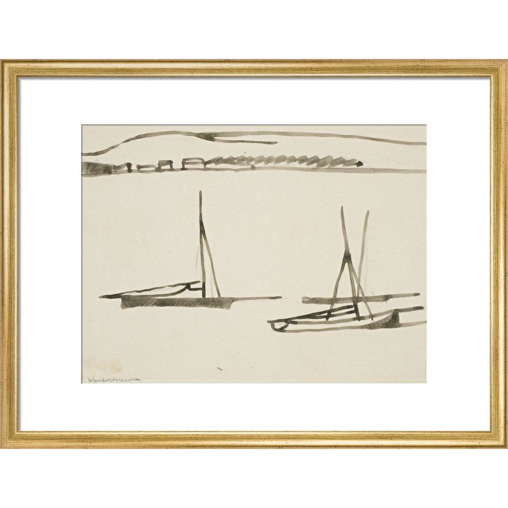 Two boats - Art print