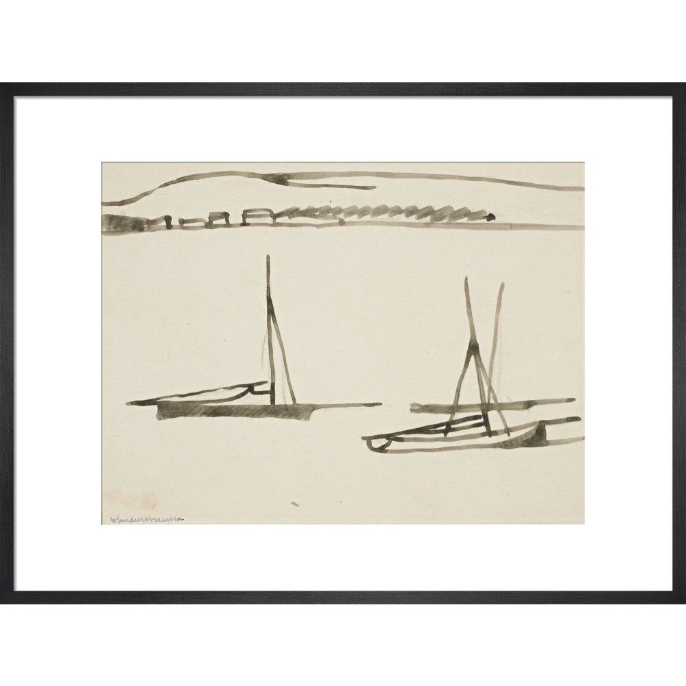 Two boats - Art print