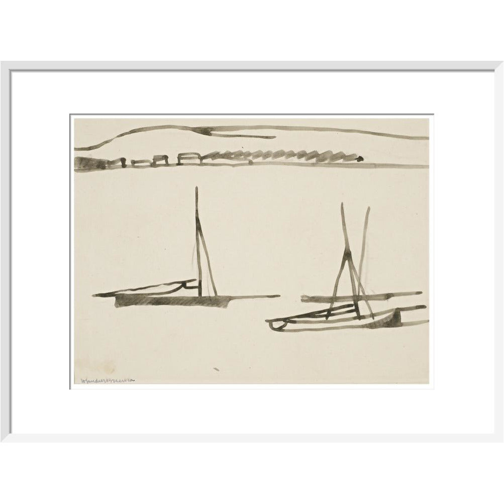 Two boats - Art print