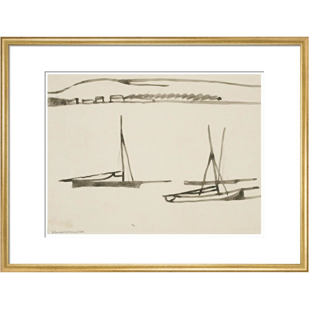 Two boats - Art print