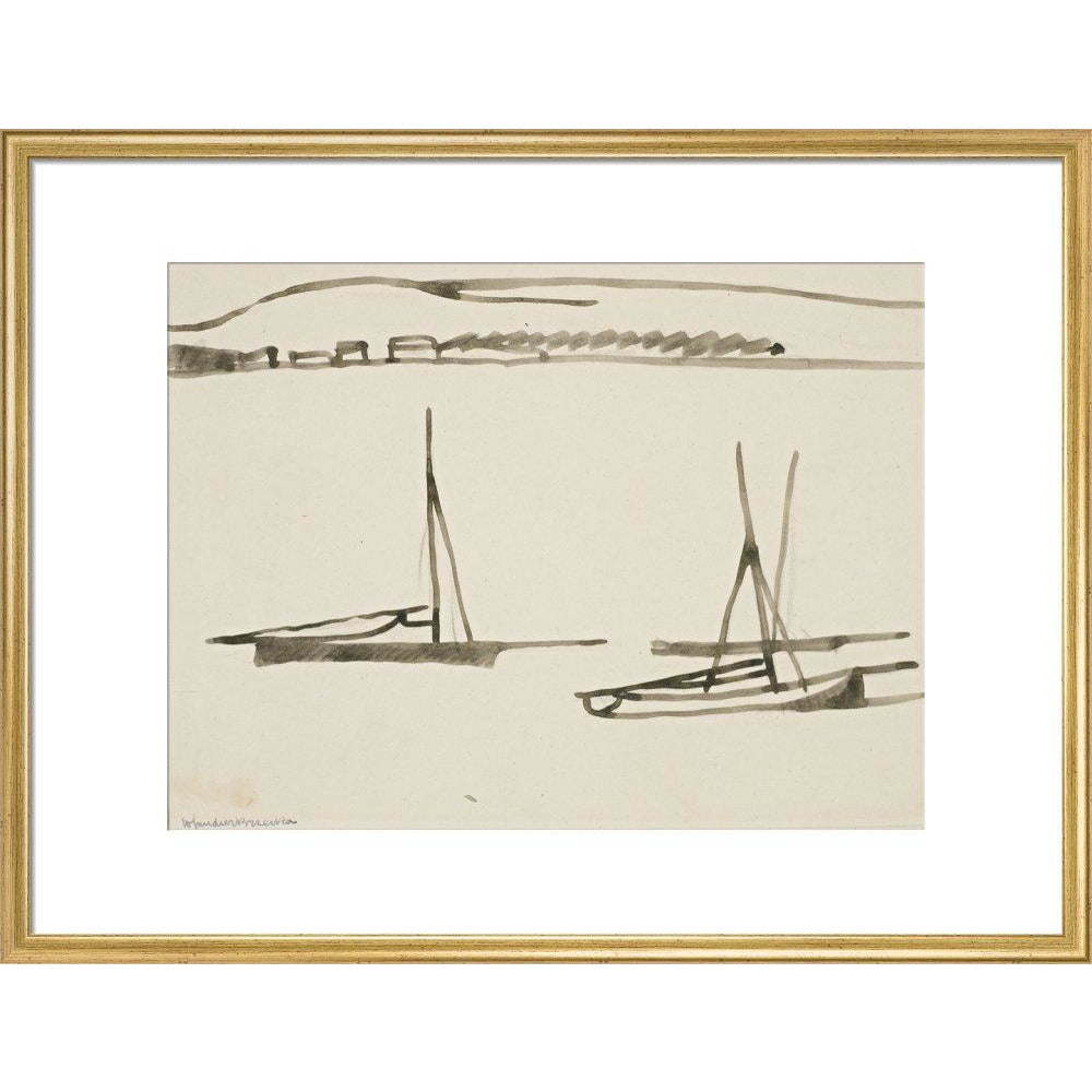 Two boats - Art print