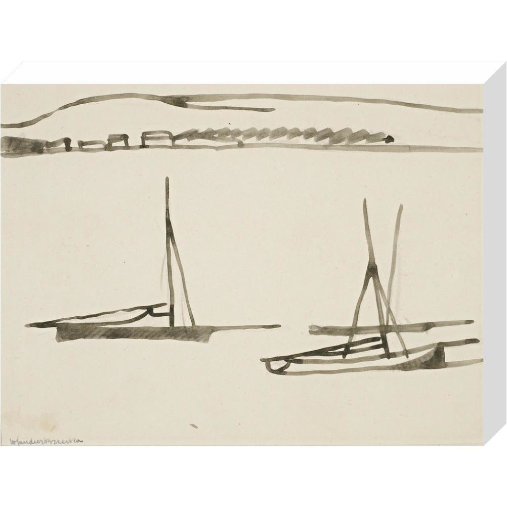 Two boats - Art print