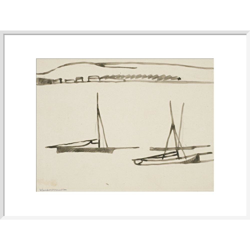 Two boats - Art print