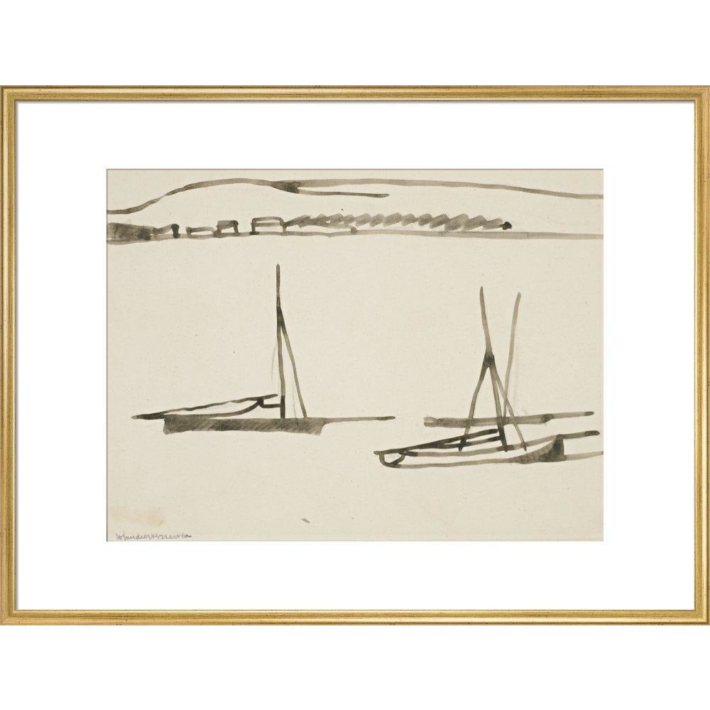 Two boats - Art print