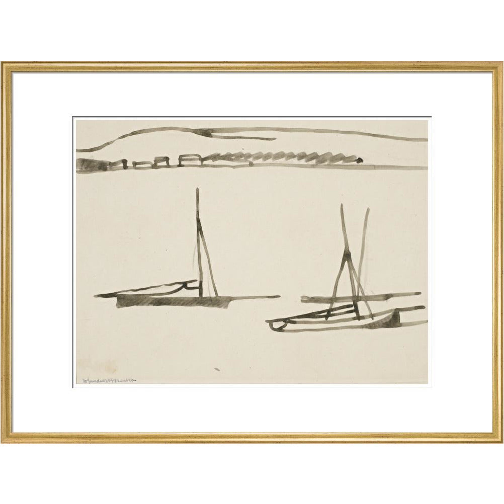 Two boats - Art print