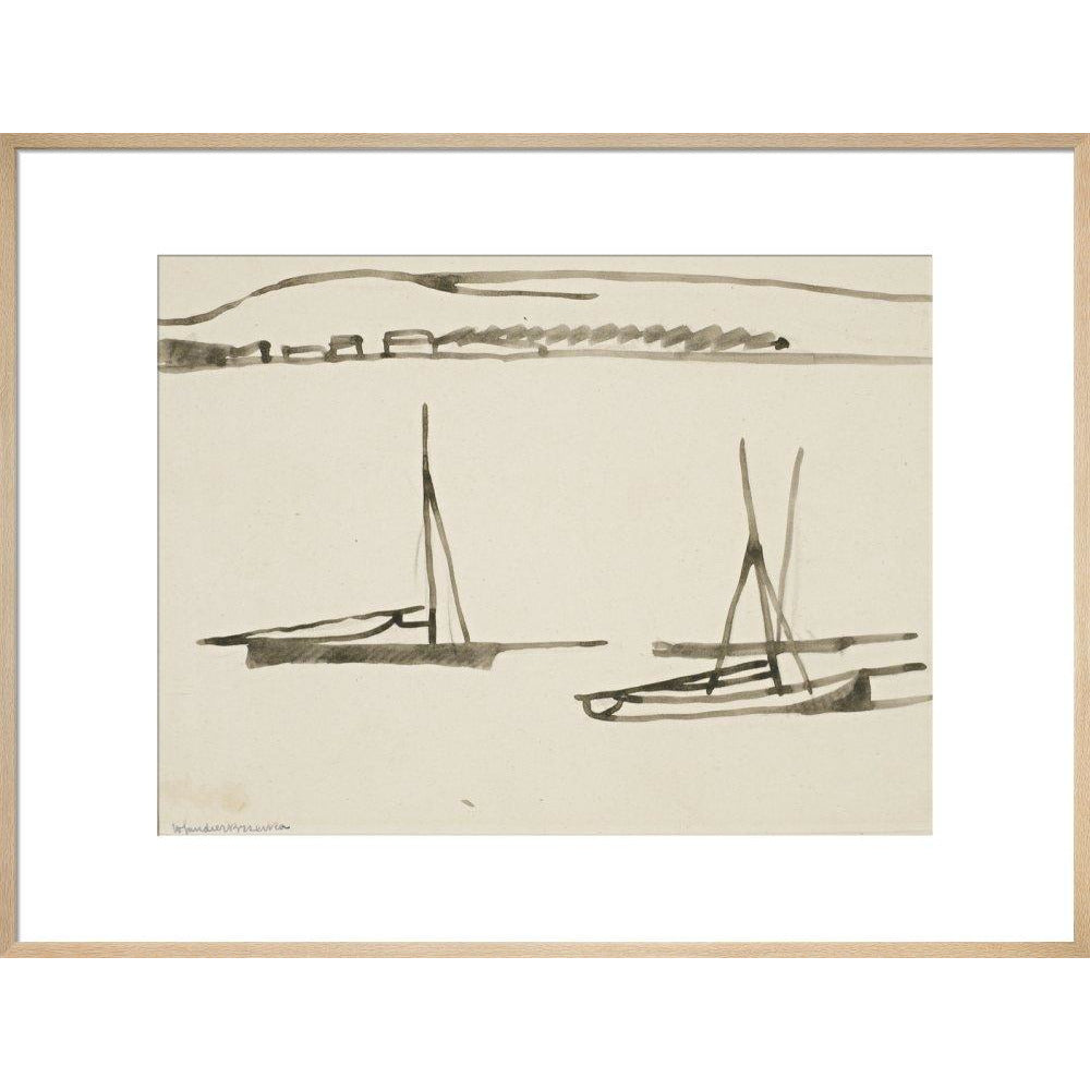 Two boats - Art print