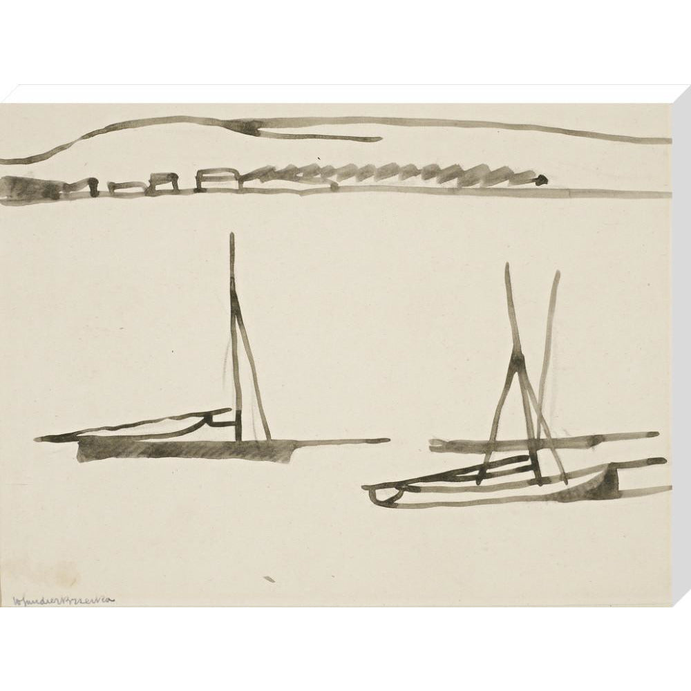 Two boats - Art print