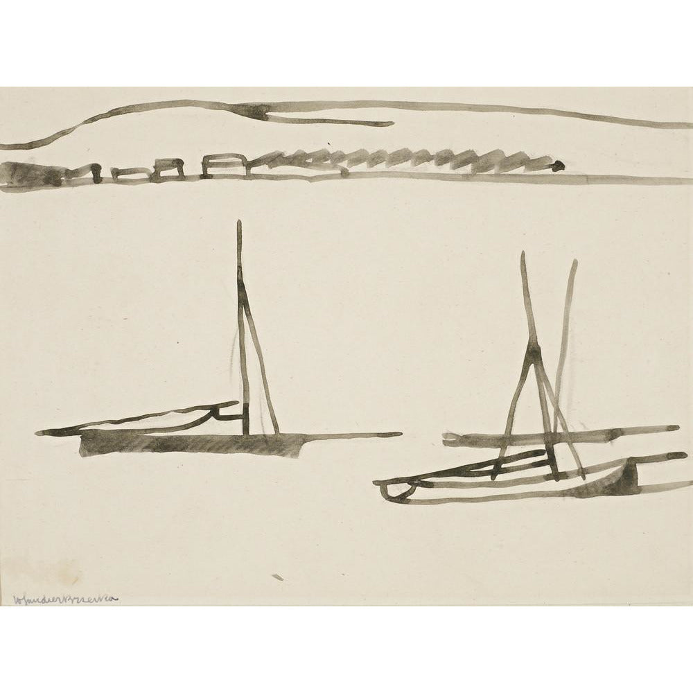 Two boats - Art print