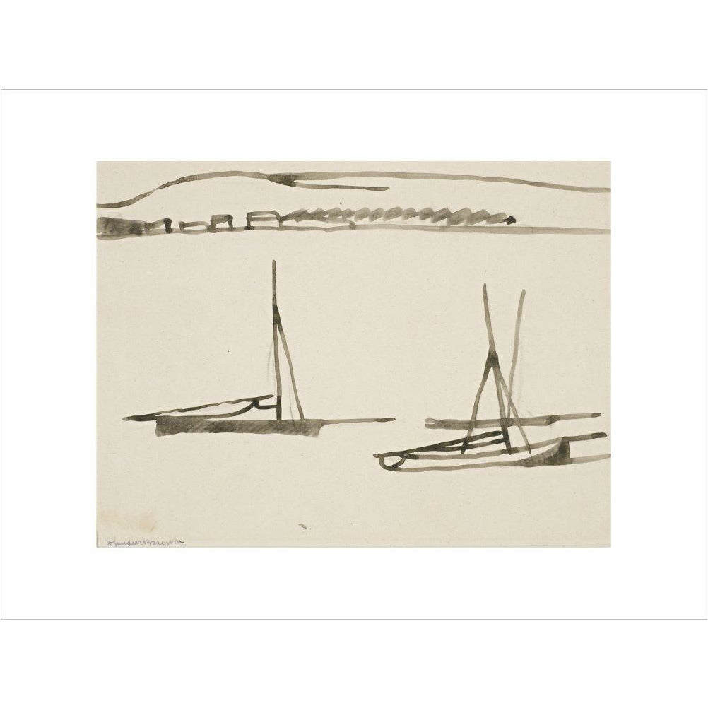 Two boats - Art print