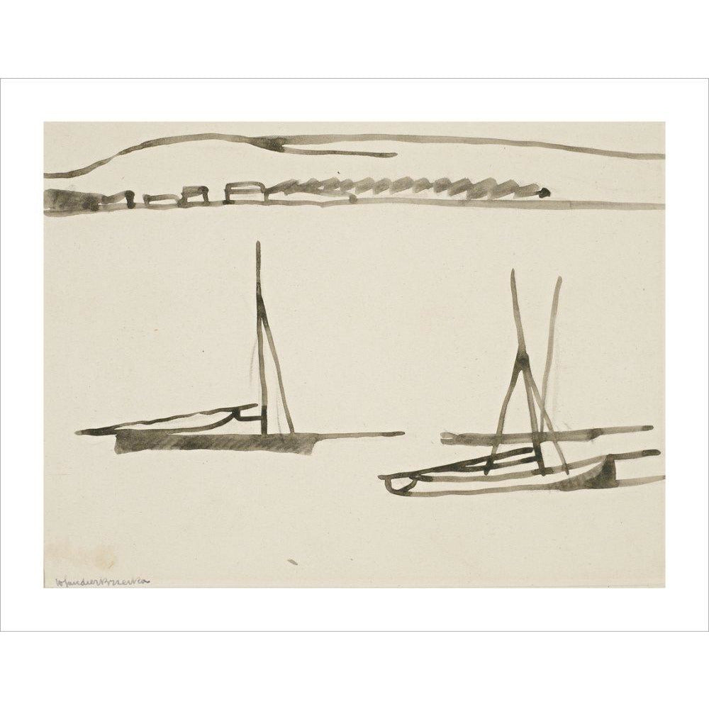 Two boats - Art print