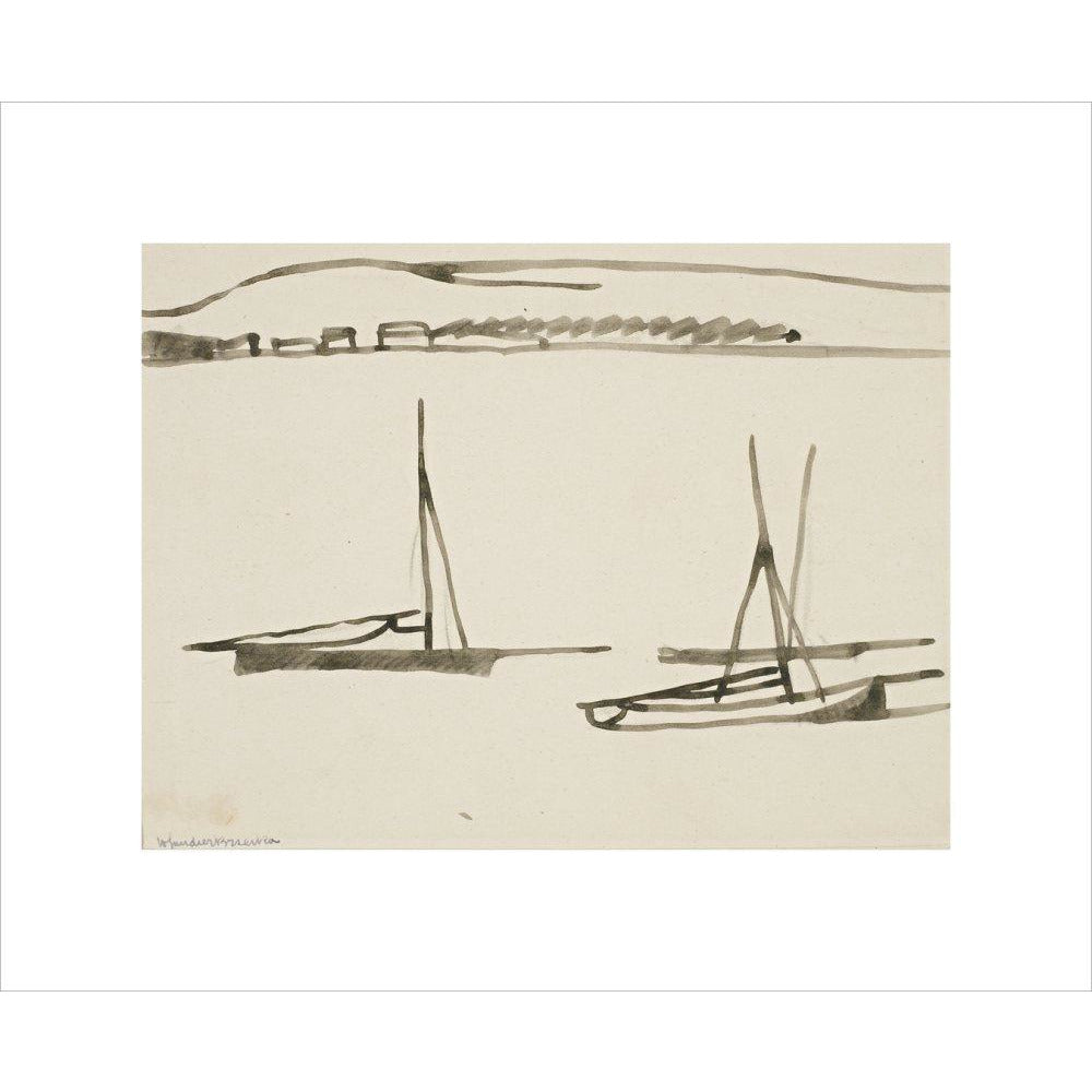 Two boats - Art print