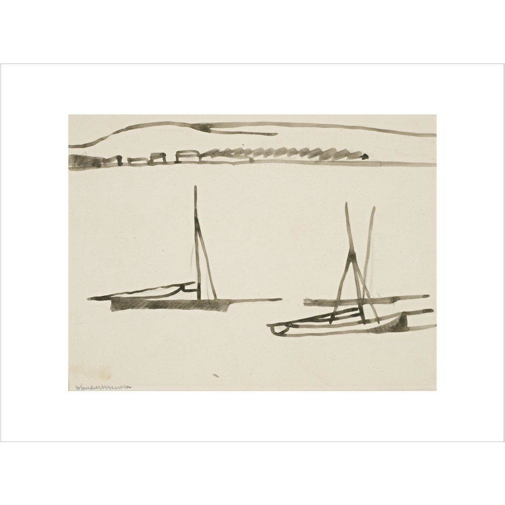 Two boats - Art print