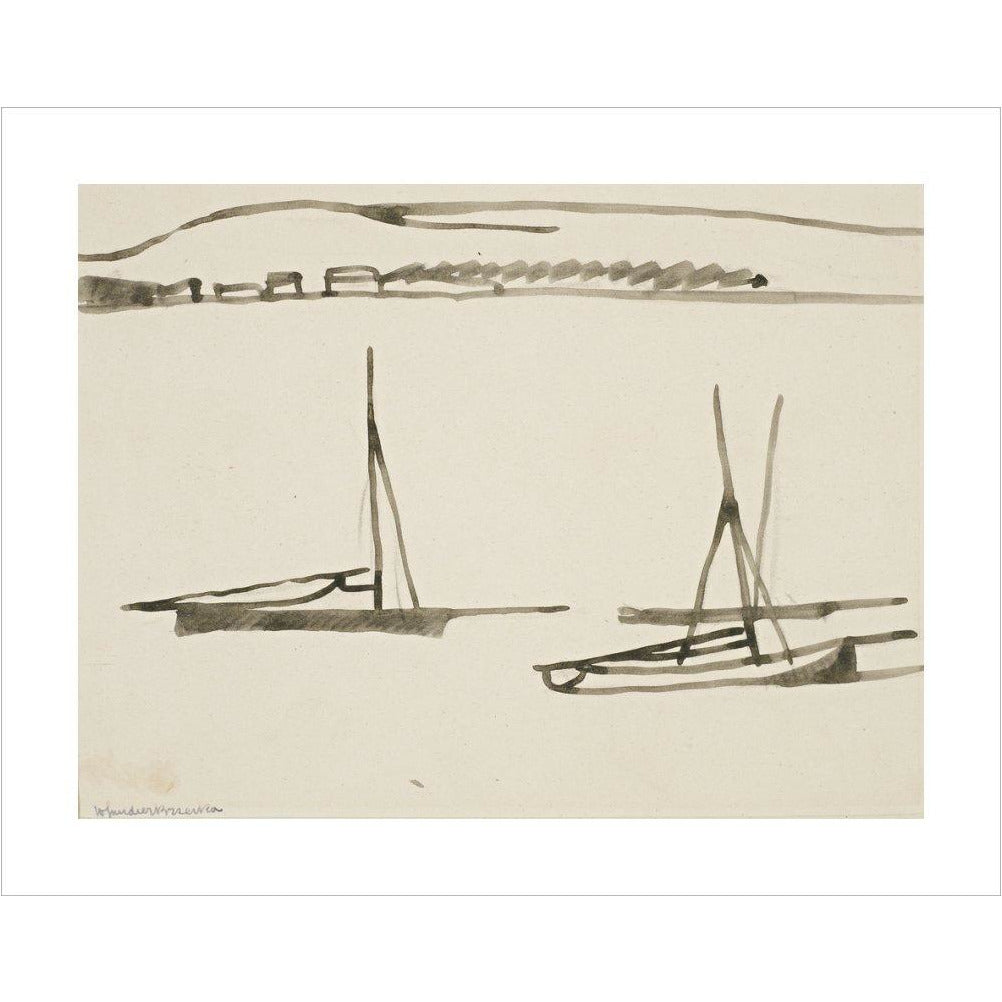 Two boats - Art print