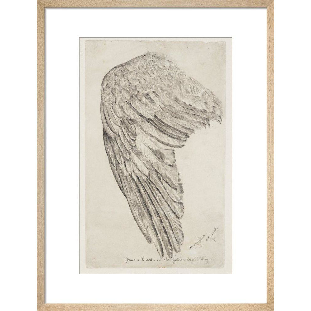 Grace and Speed, or The Golden Eagle's Wing - Art print