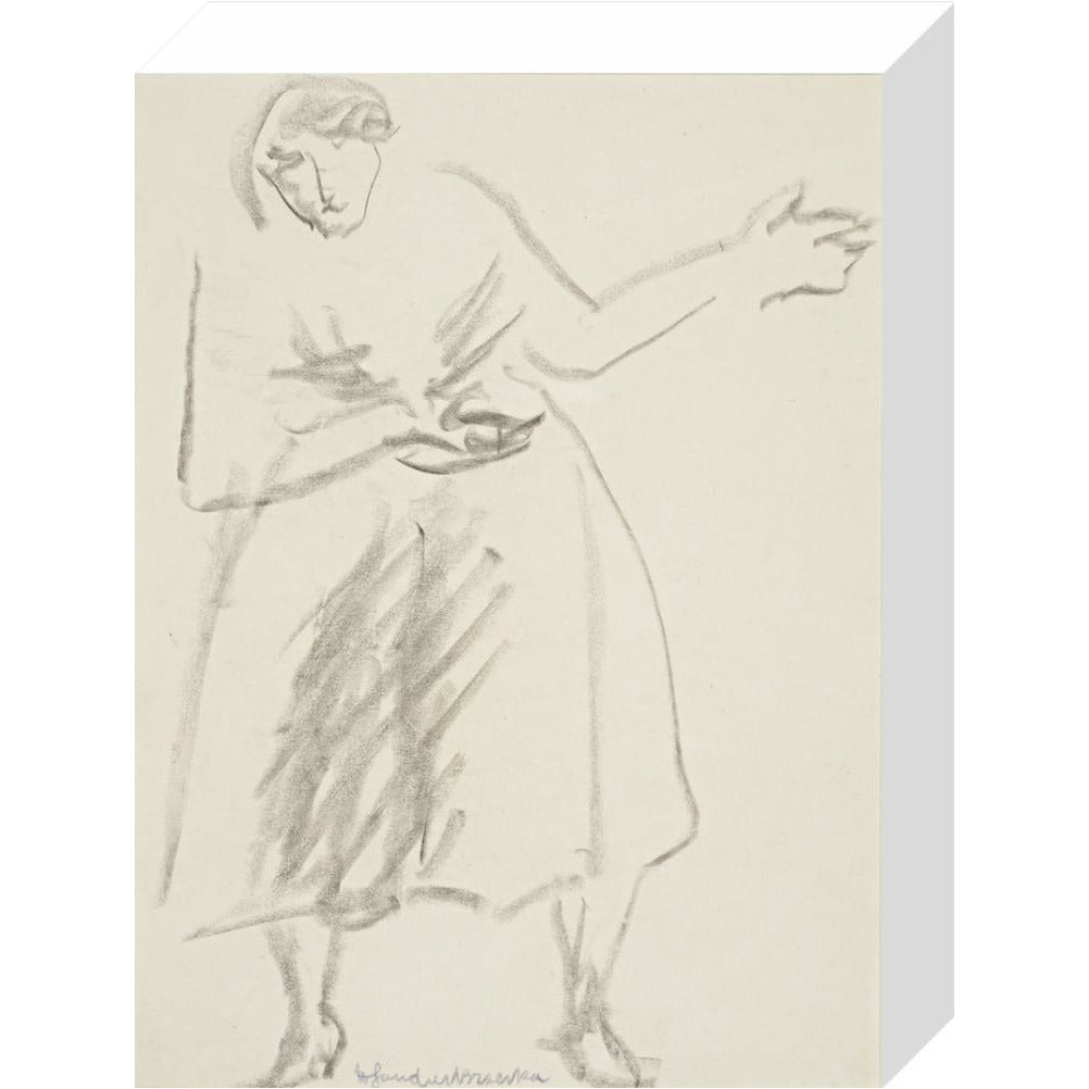 Standing woman, gesticulating - Art print