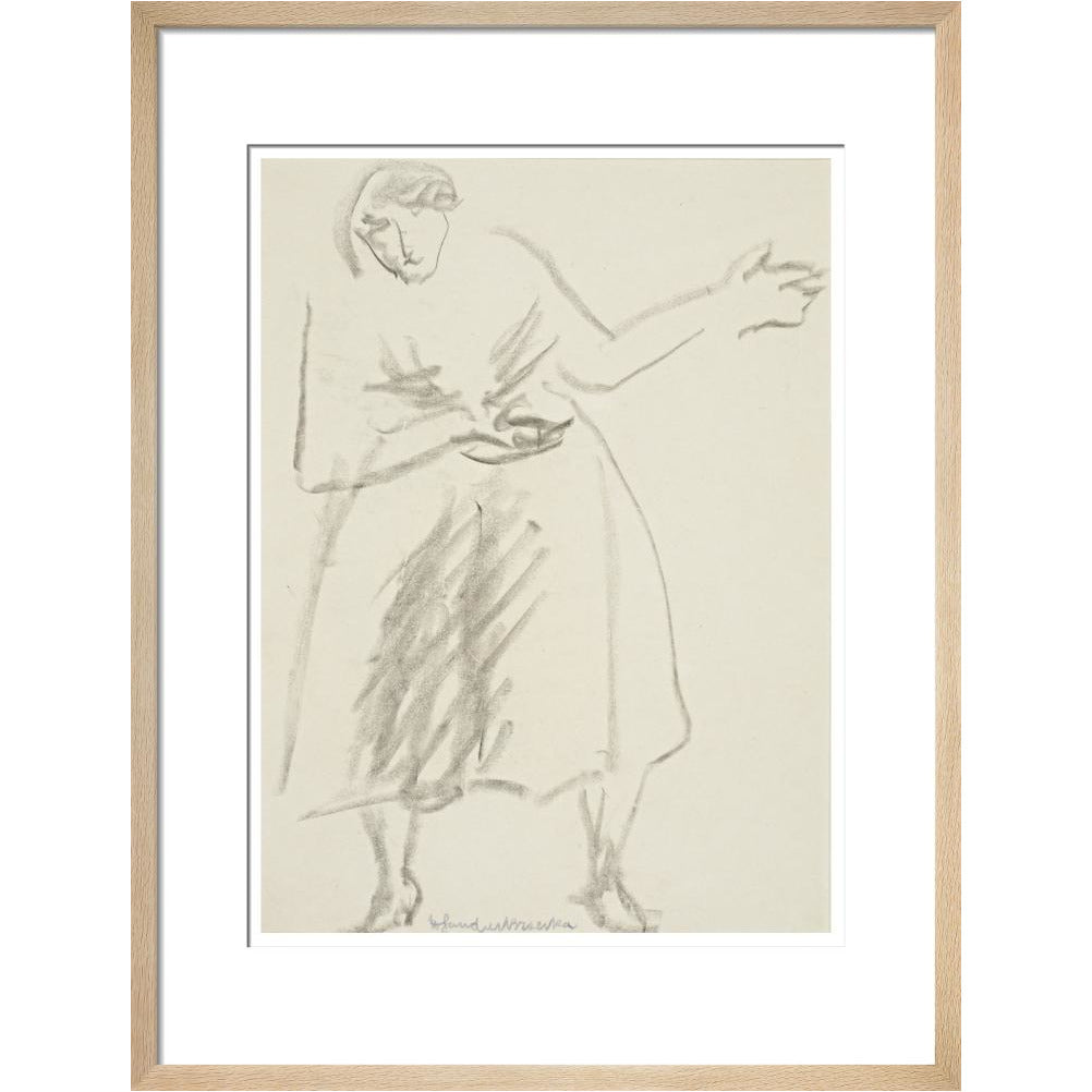 Standing woman, gesticulating - Art print