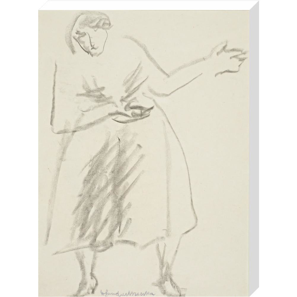 Standing woman, gesticulating - Art print