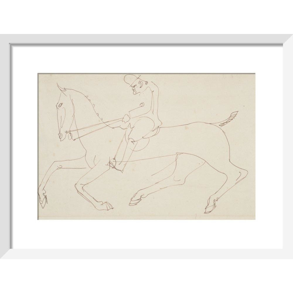 Man on a horse - Art print