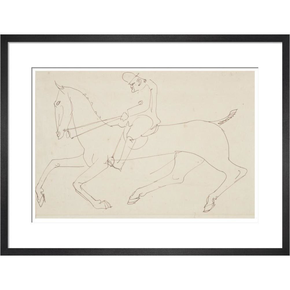 Man on a horse - Art print