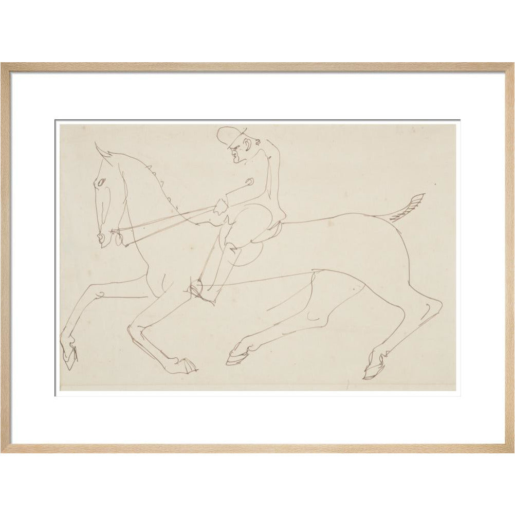 Man on a horse - Art print