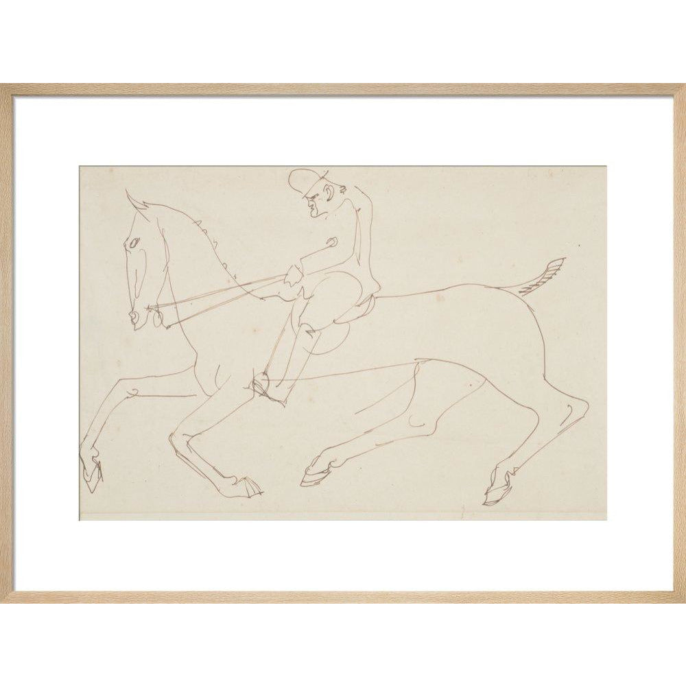Man on a horse - Art print