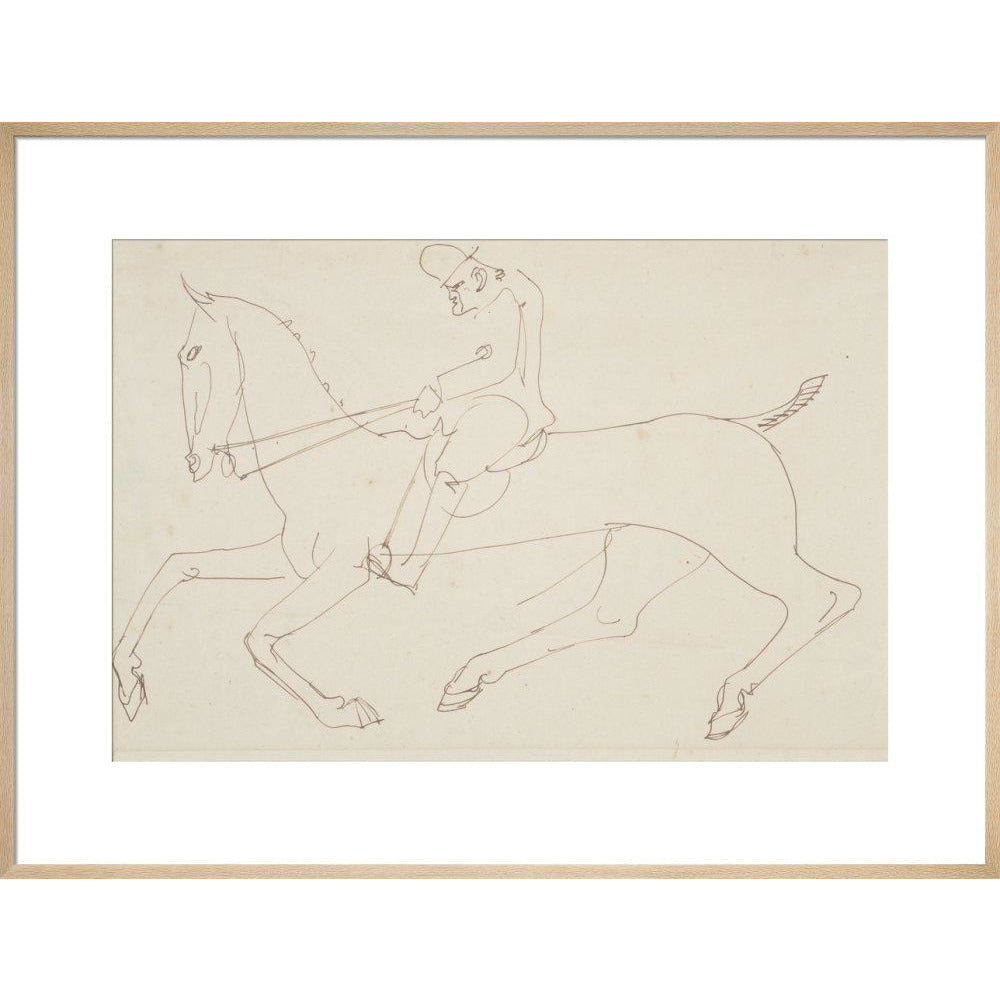 Man on a horse - Art print