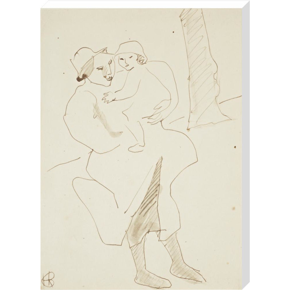 Nursemaid and child - Art print